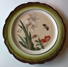 SMF Schramberg Majolikafabrik Wandteller Keramik handbemalt Vintage