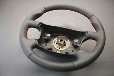 LENKRAD VW T4 TRANSPORTER CARAVELLE MULTIVAN NEU BEZIEHEN+DAUMENAUFLAGEN  LEDER