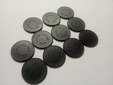 11 Pfandmarken - Eine Mark, Schwarz, NEU