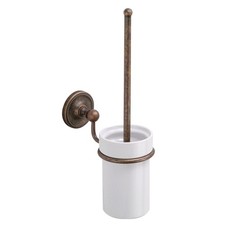 Bad Accessoires Serie alt Antik Wand WC-Bürstengarnitur Toilettenbürste Vintage