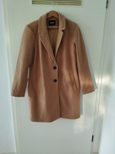 Wollmantel Damen Beige Hellbraun L Gr. 40