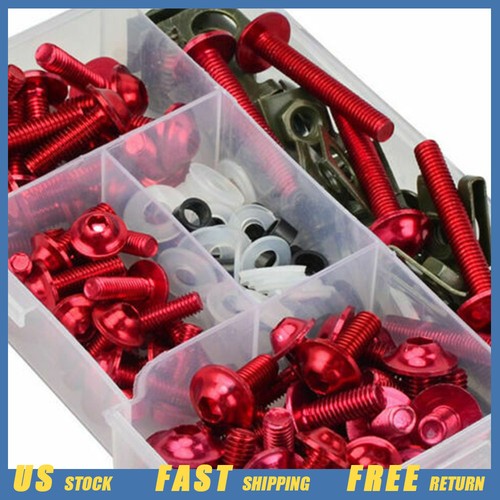Red motorcycle fairing kit - red,