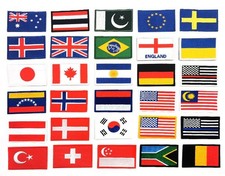 Nationalflagge Patch 8x5cm