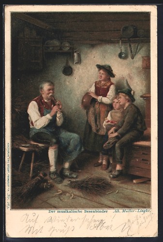 Ansichtskarte musikalischer