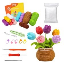 Anfänger Häkelset Blumen Set