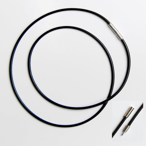 Kautschuk hals kette 45cm lang - kautschuk,