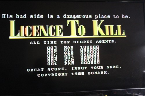 Licence kill commodore 64 - to,