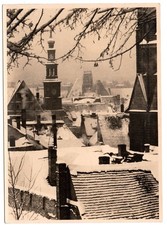 Verschneite dächer und - verschneite,