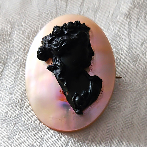 Kamee brosche anstecknadel aus - kamee, brosche/anstecknadel