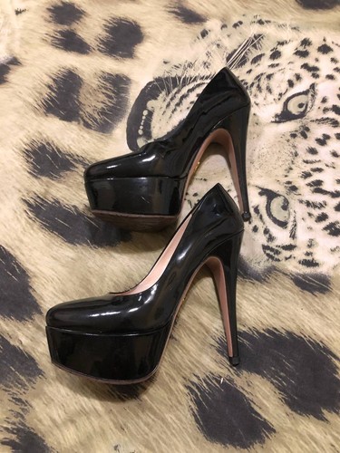 Prada luxus lackleder heels - lackleder,