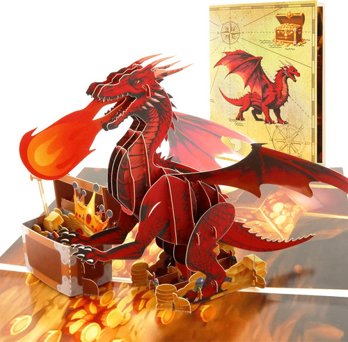 Pop karte drache - karte,