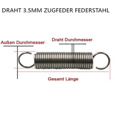 Zugfeder federstahl stark - federstahl,