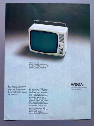 Wega wegavision 767 - wega, fernseher