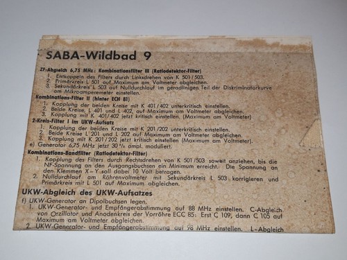 Schaltplan aus saba wildbad - aus, 9