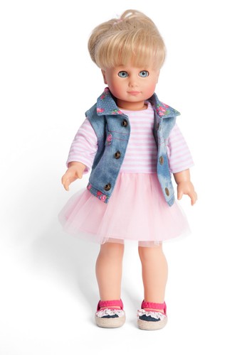 Tüllkleid mit jeansweste - tüllkleid,