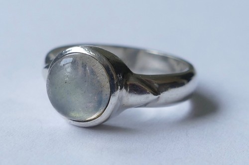 Ring mondstein cabochon - cabochon, 925