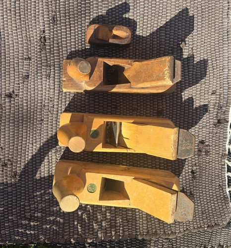 Handhobel aus holz metall - 4x,