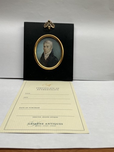 Antikes portrait miniatur - portrait,