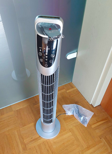 Homcom turmventilator 40w - turmventilator,