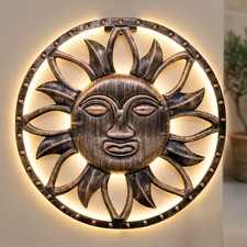 Solar wand bild - bild, bronze