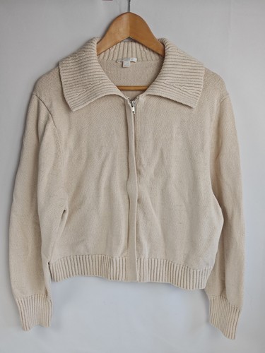 Cos damen strickjacke - strickjacke, creme