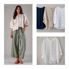 Damen leinenbluse leinentunika - damen,