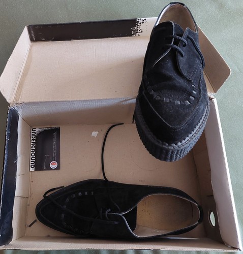 Creepers black suede - creepers.-,
