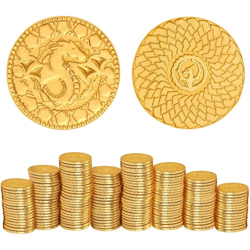 Dnd goldmünzen set metall - goldmünzen,