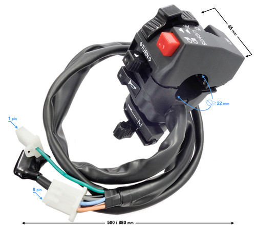 Linker kombischalter für quad - linker,