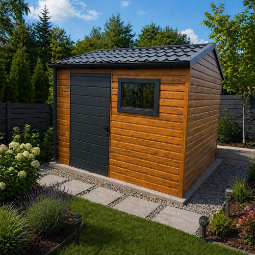 Gartenhaus 3x3m stahlgarage - 3x3m,