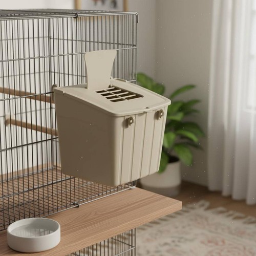 Vogelzuchtbox mit klappdeckel - mit,