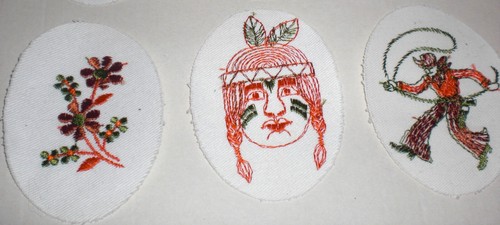 Bügelbild stoff weiß - stoff,