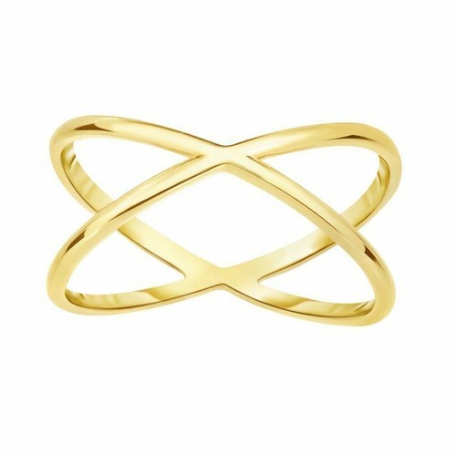Damen polierte crisscross - crisscross, ring