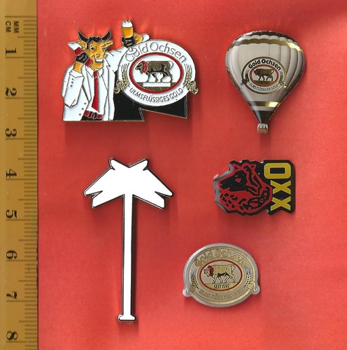 Gold ochsen bier pins aus - bier,