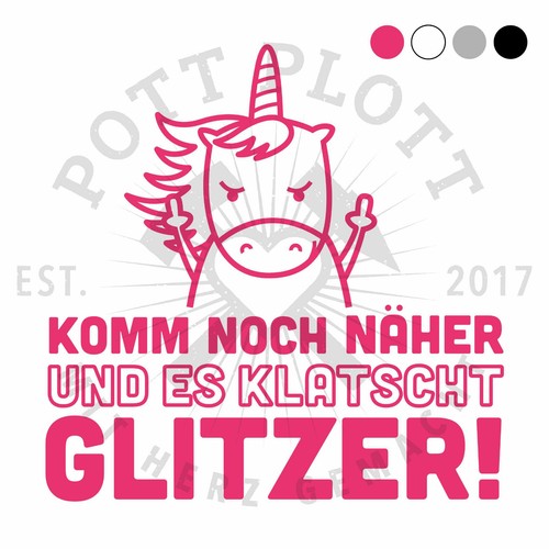 Autoaufkleber einhorn lustig - einhorn,