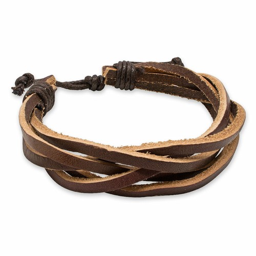 Armband echtleder braun - armband,
