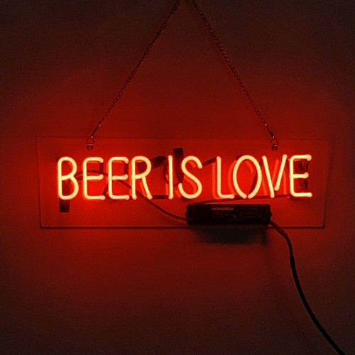 Beer love neon sign - beer,