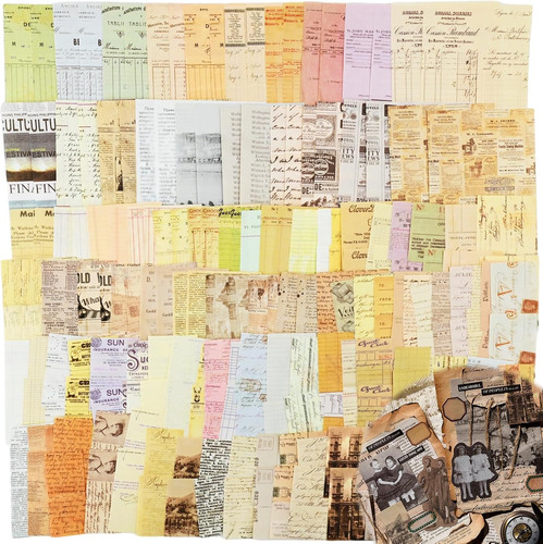 200 blatt retro motivpapier - 200,