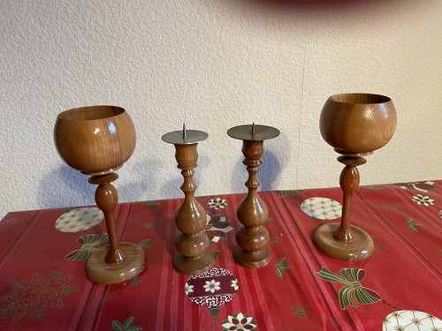 Drechsel arbeiten 2 kelche - drechsel,