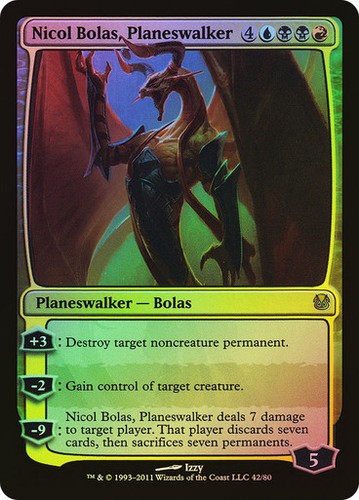 Foil nicol bolas - foil, planeswalker