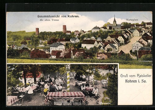 Ansichtskarte kohren gasthaus - kohren,,