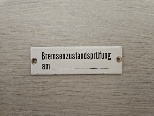 Originales eisenbahnschild - eisenbahnschild, "