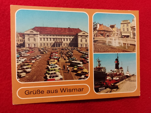 Wismar 1989 marktplatz - wismar, 1989.