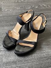 Gianni Versace High Heel Sandalette, Leder, schwarz, Gr. 37,5, Absatz 9 cm