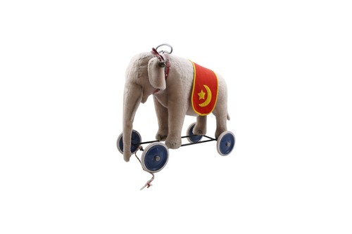 Antiker steiff reit elefant - antiker, reit-elefant