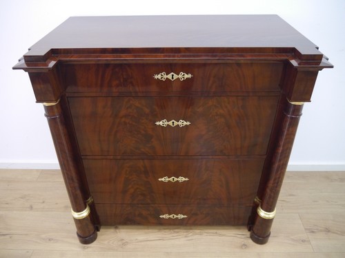 Biedermeier kommode mahagoni - kommode,