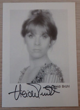 Autogramm deutsche Sängerin und Schauspielerin Heidi Brühl (123927)