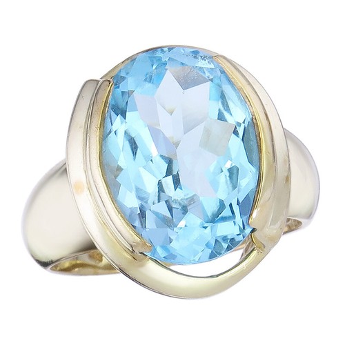 Topaz 333 yellow gold ring - 333,