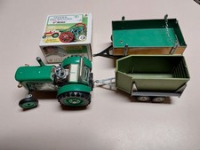 kovap blechspielzeug traktoren mit 2 Hänger und Heuwender