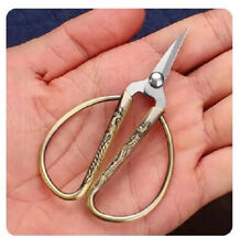 Storchenschere Handarbeitsschere Fadenschere Stickschere * silber / gold